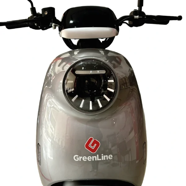 Faro delantero de la moto eléctrica GreenLine H2 MIN gris – Diseño moderno y eficiente en Amazon GreenLine