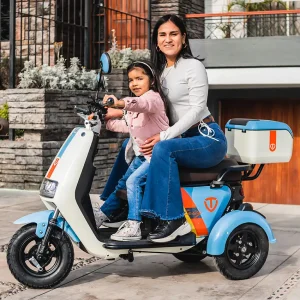 Trimoto eléctrica GreenLine TM7 azul en Pucallpa e Iquitos