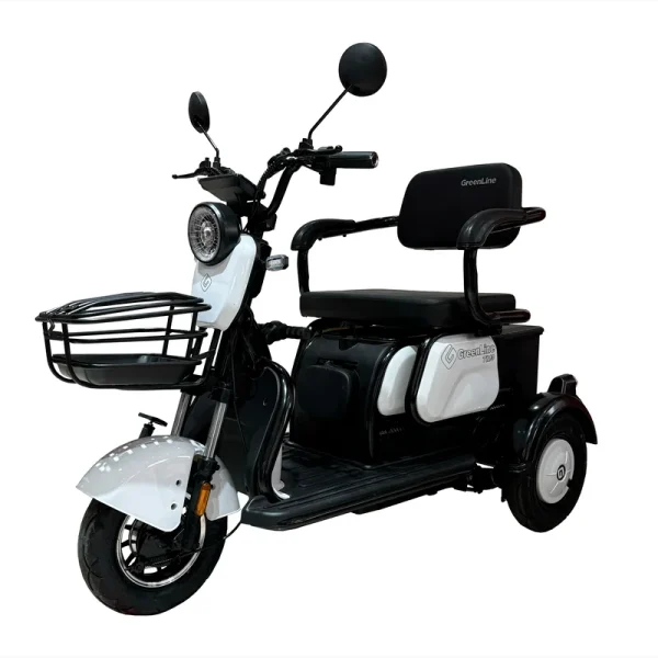 Trimoto eléctrica GreenLine TM6 blanco– Movilidad ecológica en ciudad