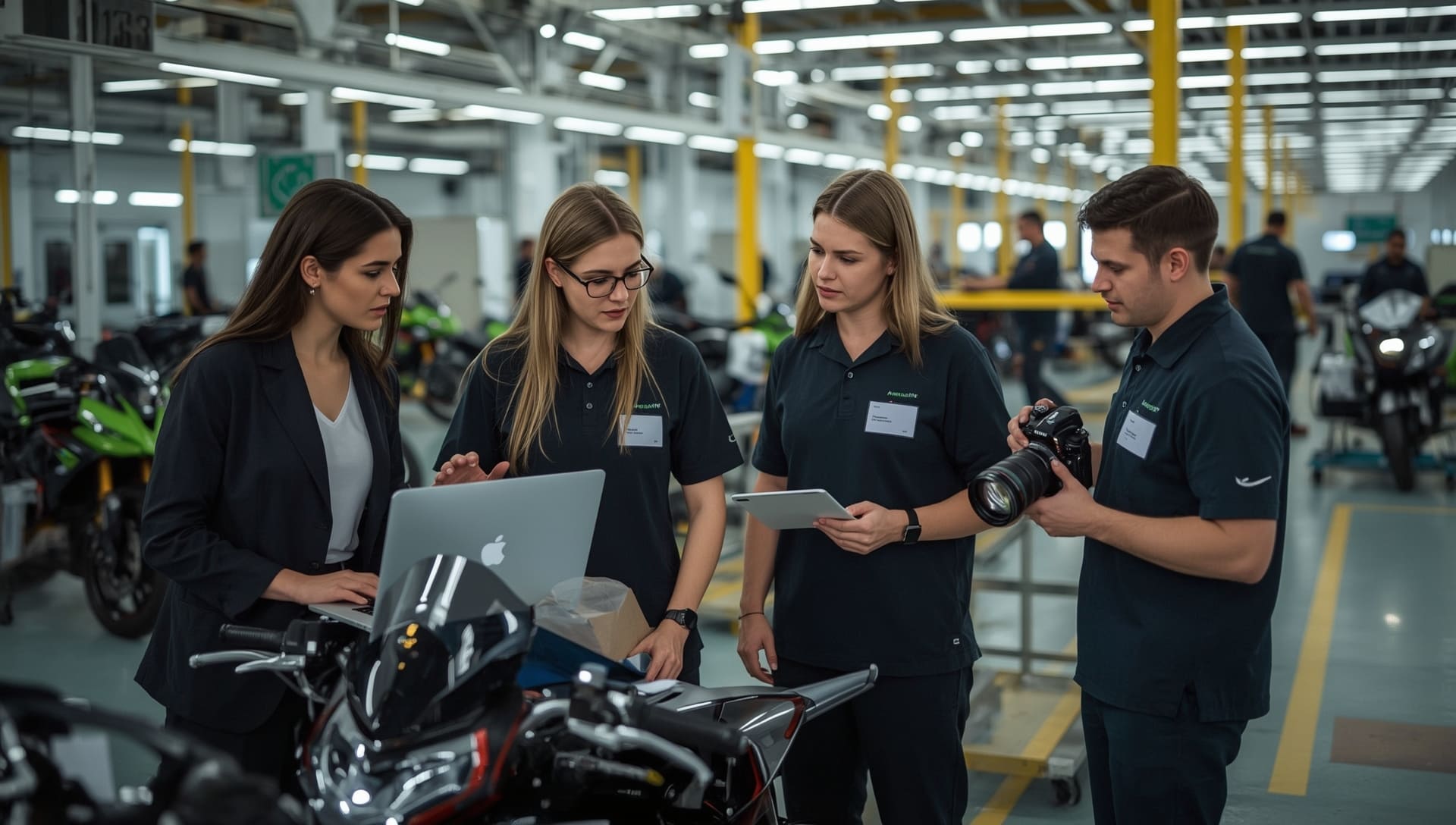 Equipo de marketing analizando métricas y patrocinio GreenLine